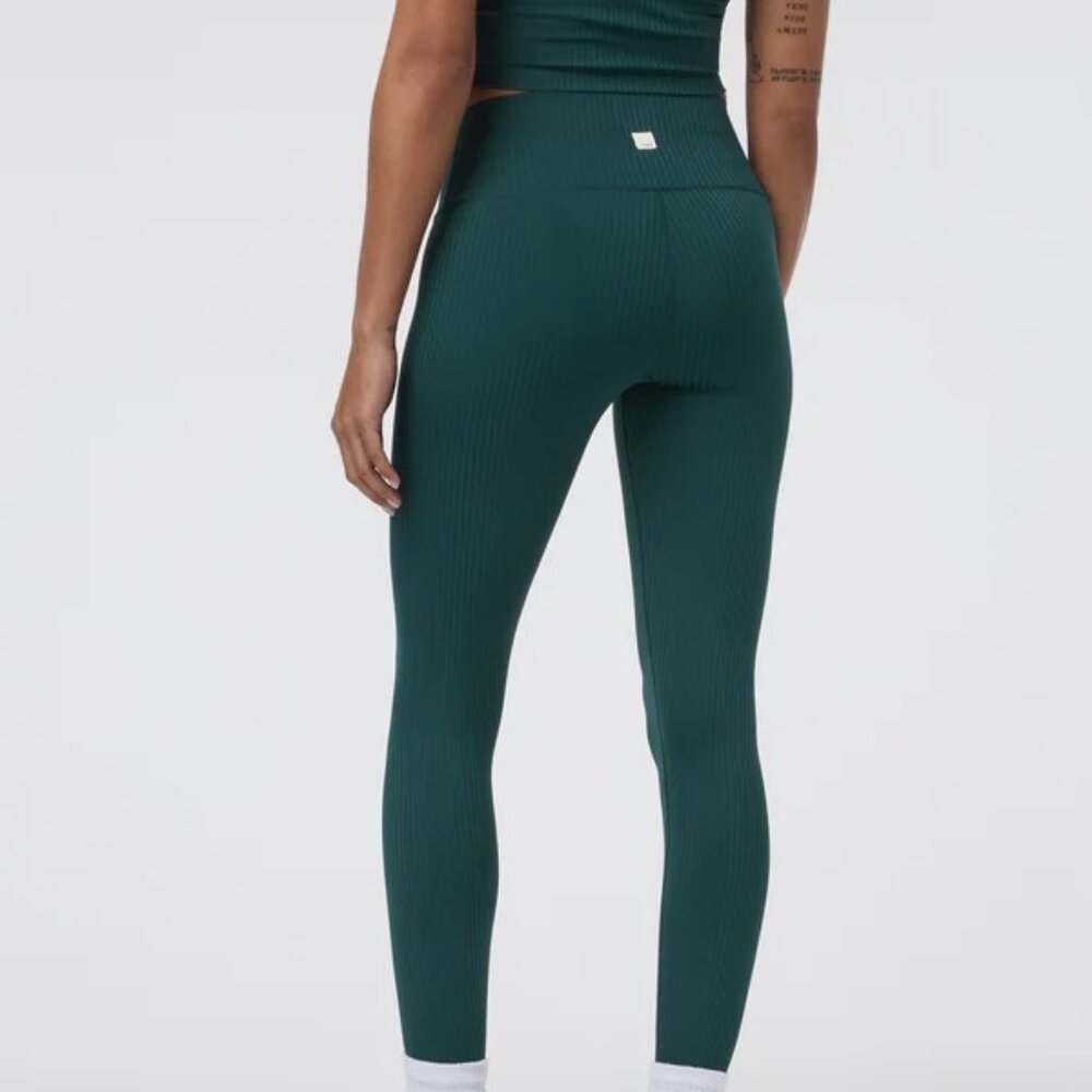 VUORI Inversion Rib Leggings Moss Size XL NWOT